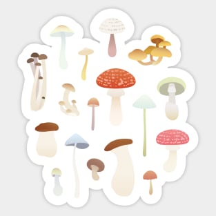 dreamy mushrooms Sticker